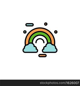Celebrate, Cloud, Colorful, Ireland, Irish Business Logo Template. Flat Color