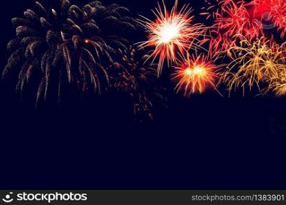 Celebrate fireworks, Festival of happiness, colorful fireworks