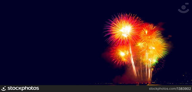 Celebrate fireworks, Festival of happiness, colorful fireworks