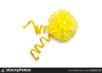 Celebration ribbons on white background