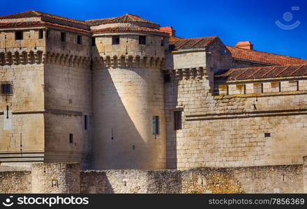 Celebrities great castle of the city of Cuellar, Spain