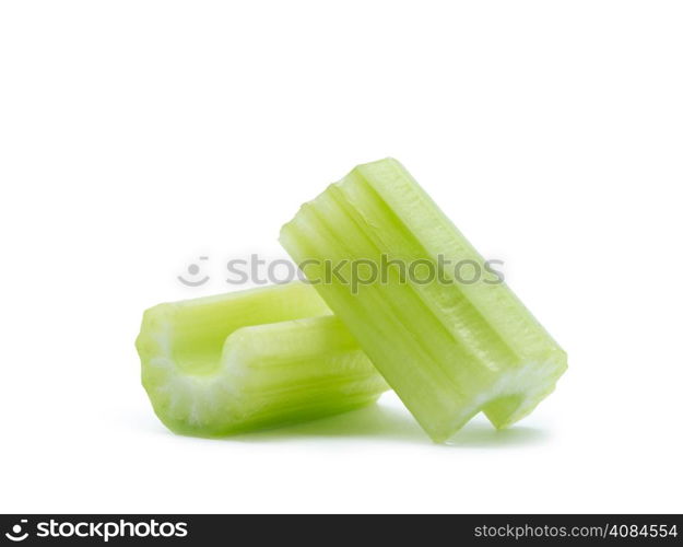 celery on a white background