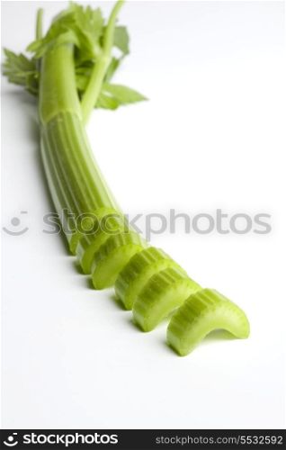 Celery stem cut into pieces