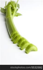 Celery stem cut into pieces