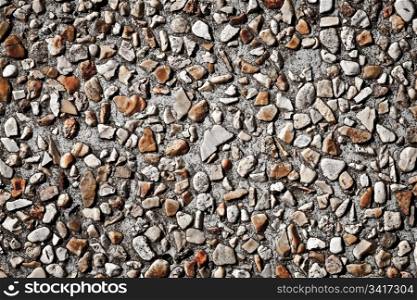 Cement gravel texture to background