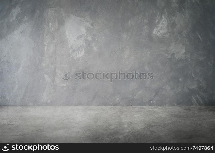 Cement loft style table and wall background