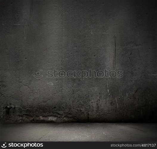 Cement wall. Background image of blank cement black wall