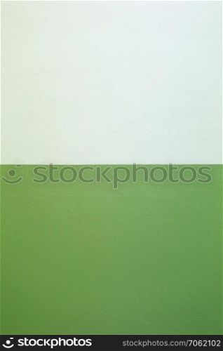 Cement wall painted green and cream color for the background.