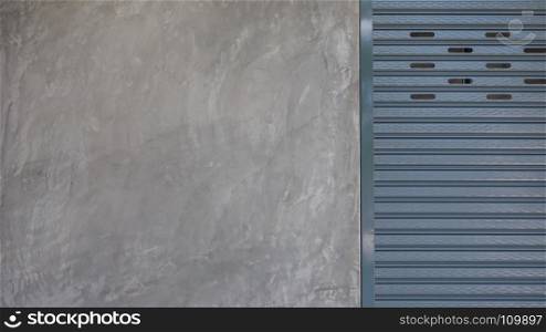 cement with roller shutter door . cement with roller shutter door with copy space for background