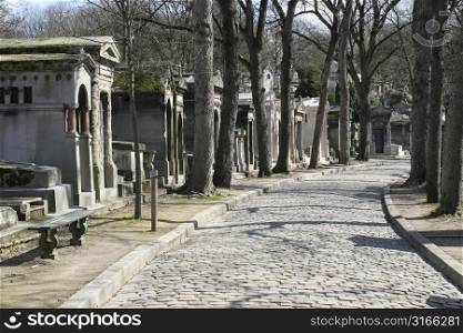Cemetery of Pere Lachaise in Paris