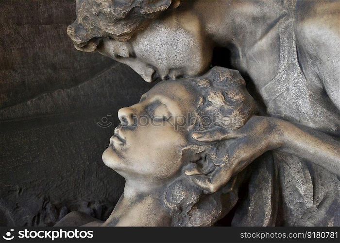 cemetery sculpture statues bust