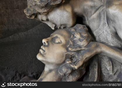 cemetery sculpture statues bust