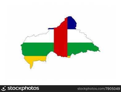 central african republic country flag map shape national symbol
