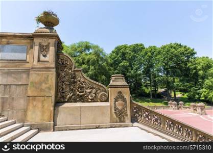 Central Park Bethesda Terrace stairway New York US