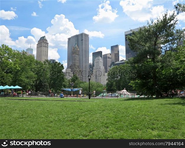 Central Park in New York City on a sunny day