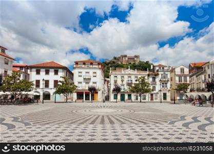 Central square in Leiria, Leiria district, Portugal