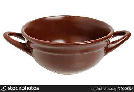 Ceramic bowl isolated on a white background