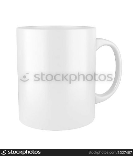 ceramic cup isolated on white background