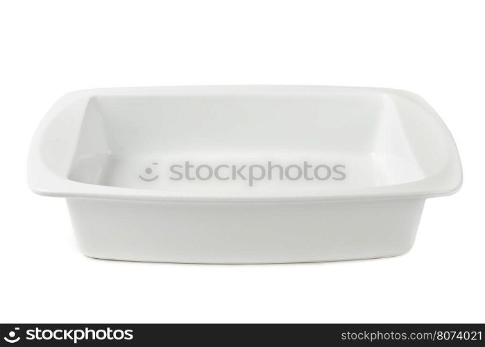 Ceramic pan isolated on white background