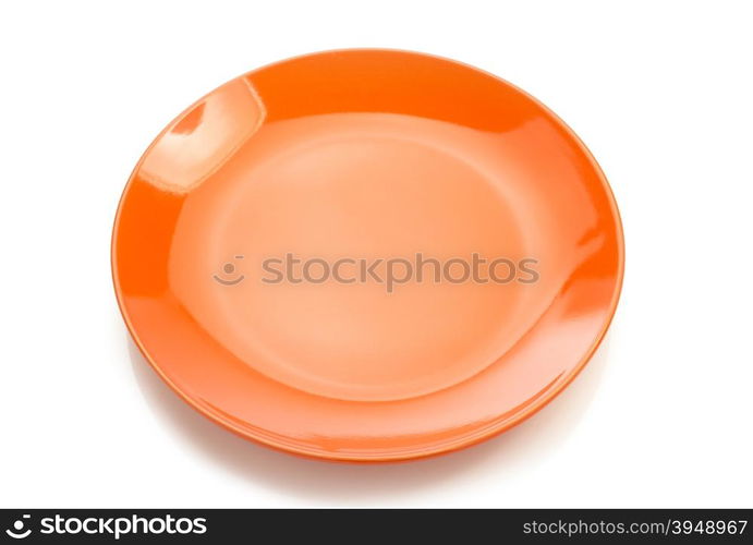 ceramic plate isolated on white background