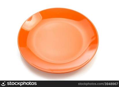 ceramic plate isolated on white background
