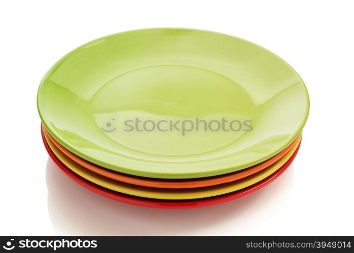 ceramic plate isolated on white background
