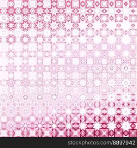 Ceramic tiles floral vintage pattern designs with distressed texture background. Square vintage tile. Print for textiles.