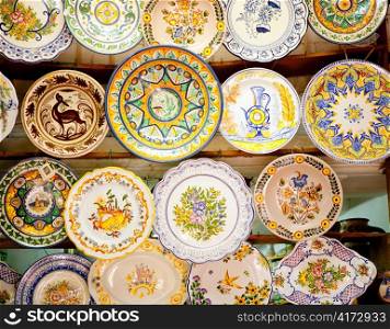 ceramic traditional plates in Valencia clay crafts