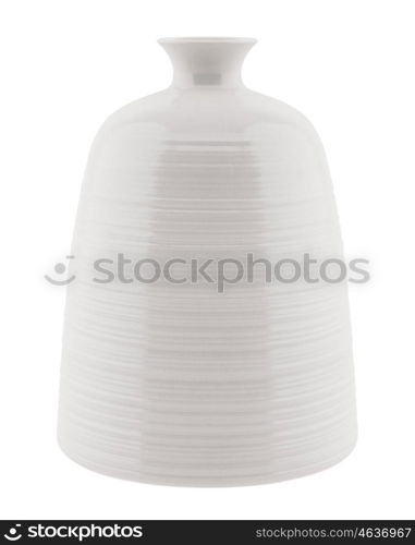 ceramic vase isolated on white background. 3d illustration