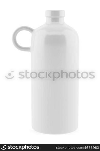 ceramic vase isolated on white background. 3d illustration