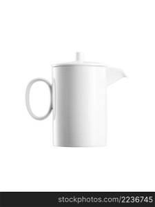 Ceramick teapot on white background. Ceramick teapot