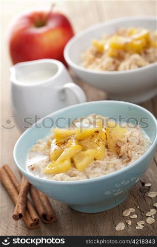 cereal with apple