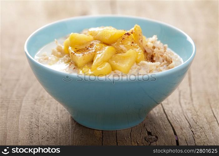 cereal with caramelized apple