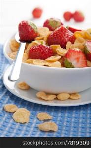 cereal with strawberry