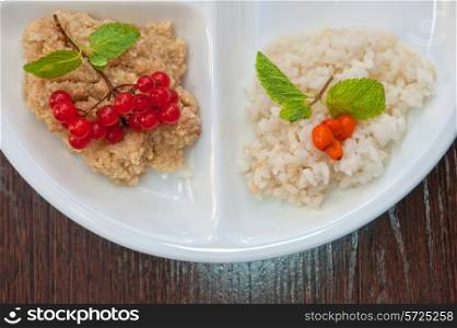 Cereals - buckwheat rice millet wheat groats