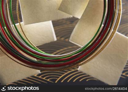 Ceremonial two-tone paper cord
