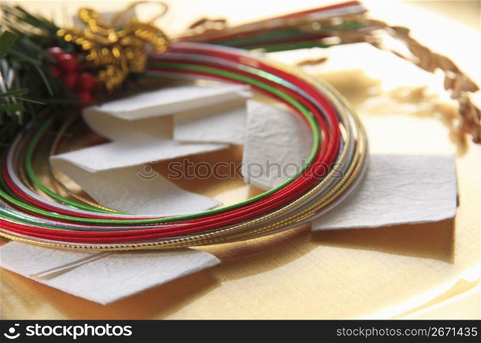 Ceremonial two-tone paper cord