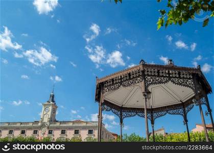 Cervantes Square in Alcala de Henares, Madrid province, Spain