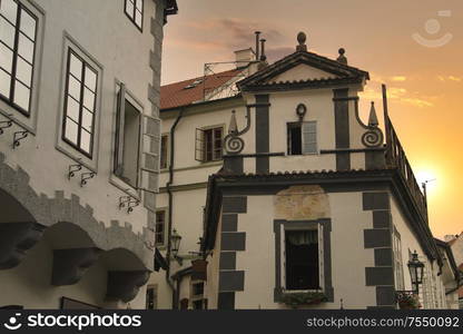 Cesky Krumlov - the city of South Bohemia Czech Republic region. Located on the Vltava River. declared a UNESCO World Heritage Site.