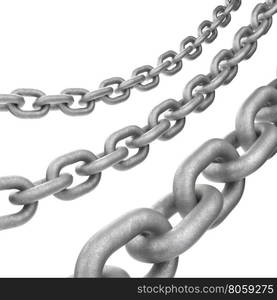 Chain. Chain isolated on a white background.