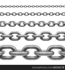 Chain. Chain isolated on a white background.