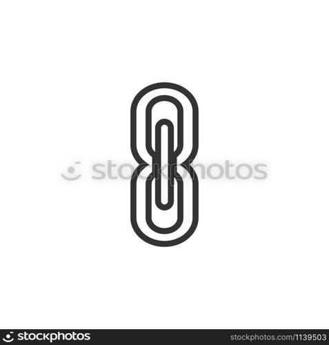 Chain icon graphic design template vector isolated. Chain icon graphic design template vector