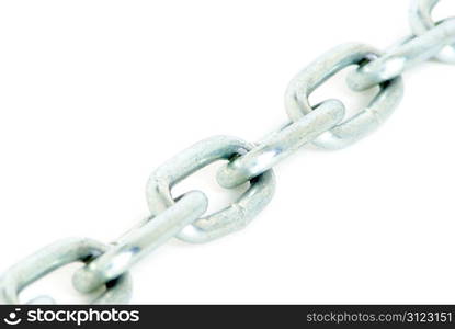 chain is isolated on a white background