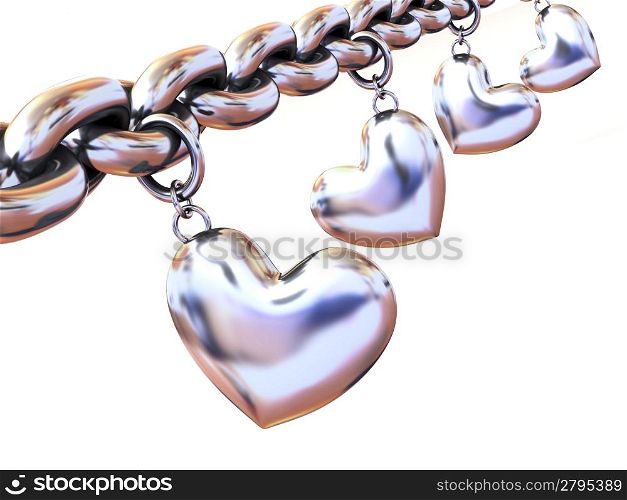 Chain with hearts