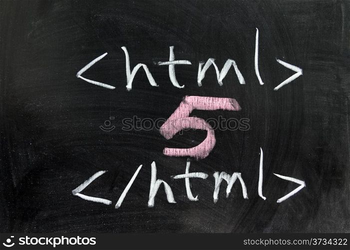 Chalk drawing - HTML5 concept