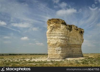 chalk formations at Monument Rocks National Natural Landmark in Gove County, western Kansas