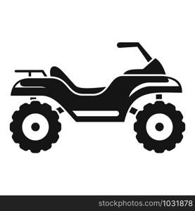 Challenge quad bike icon. Simple illustration of challenge quad bike vector icon for web design isolated on white background. Challenge quad bike icon, simple style