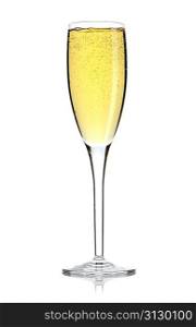 Champagne isolated on white background