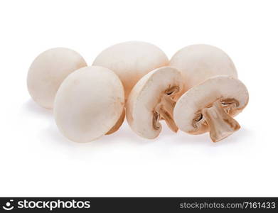 Champignon mushroom isolated on white background