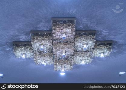 chandeliers in luxury hotels.